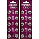 (20) AG5 393 LR754 SR754 Alkaline Battery Button Cell by LOOPACELL