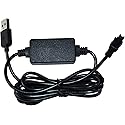 HQRP USB Charger Adapter Compatible with Sony HandyCam HDR-TD20, HDR-CX580, HDR-CX580V, HDR-PJ200, HDR-CX100E, HDR-CX100R, HDR-CX115E, HDR-CX116E