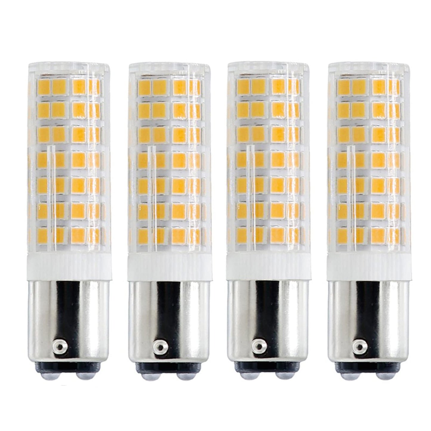 G MGY OLED BA15D LED Bulb, Dimmable BA15D LED Light Bulb, 60W Halogen Bulb Equivalent, 6W, AC120V, Double Contact Bayonet Base (Warm White, 4)