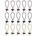 Foto&Tech Multipurpose Extra Thick Elastic Cable Tie and Organizer, Adjustable Cable Strap Toggle Tie, Reusable Tangle Tamer, Cable Management