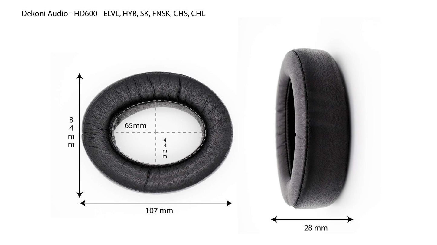 Dekoni Audio Earpads for Sennheiser HD600 HD650 HD660S HD6XX HD58X | Premium Replacement Ear Pads for Sennheiser Headphones | Soft, Durable
