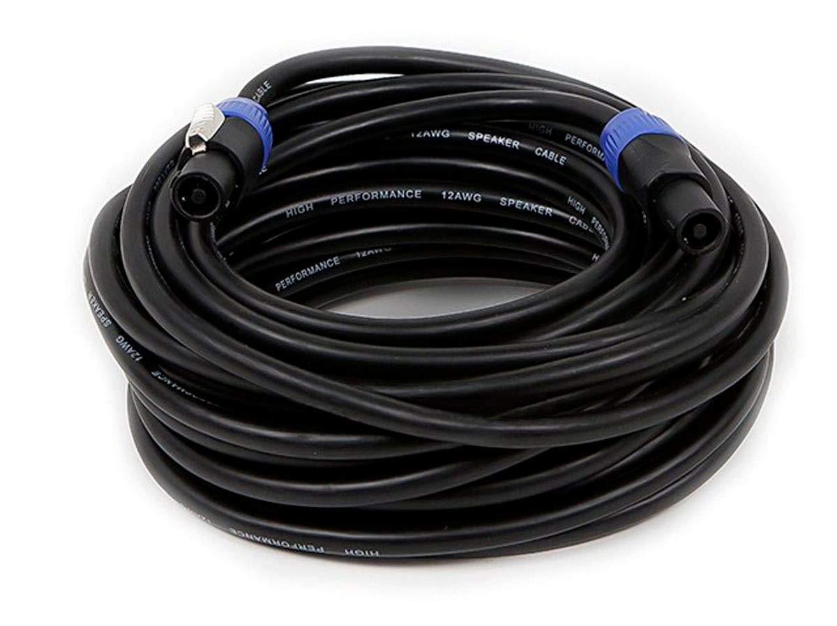 Monoprice 10ft 12AWG 2-conductor Speakon Type NL4FC Female to Speakon Type NL4FC Female Cable