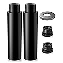 2.99 Inch Mic Stand Extension Tube 2 Pieces 5/8 Inch Microphone Extension Pipe Aluminium Alloy Stand Extenders Screw Boom Tubes with 2 Metal Adapters