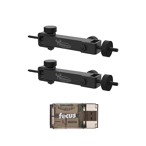 Wildgame Innovations Eco Mount (2-Pack) - Compatible with Cameras and Solar Power Packs Bundle with Card Reader (3 Items)