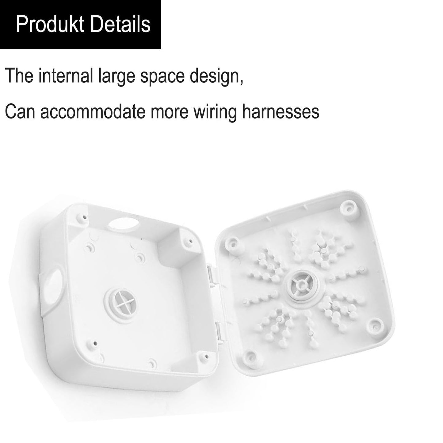 PUYREEINN Universal Dome Camera Junction Box,Security Camera Mount Bracket,CCTV IP Surveillance Cameras Holder, ABS Plastic Dome Camera Mount(1 Pack)