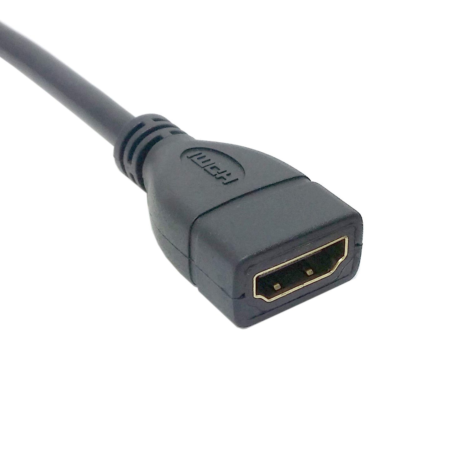 chenyang HDMI Extension Cable,HDMI 1.4 Male to Female 90 Degree UP Angled Extension Cable 0.5m
