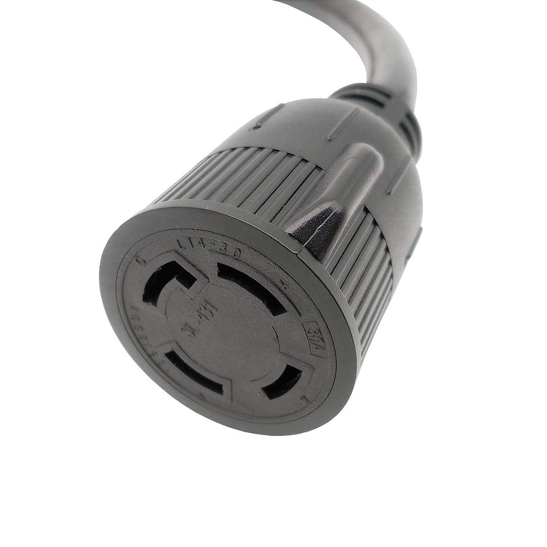Parkworld 60431 AC Adapter Cord Dryer 10-30P to Generator L14-30R 30A, 250V, 18 inch