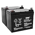 Casil 12V 35Ah Replacement Battery Compatible with Scooter Pride Mobility Jazzy Select Electric Wheelchair 2 Pack
