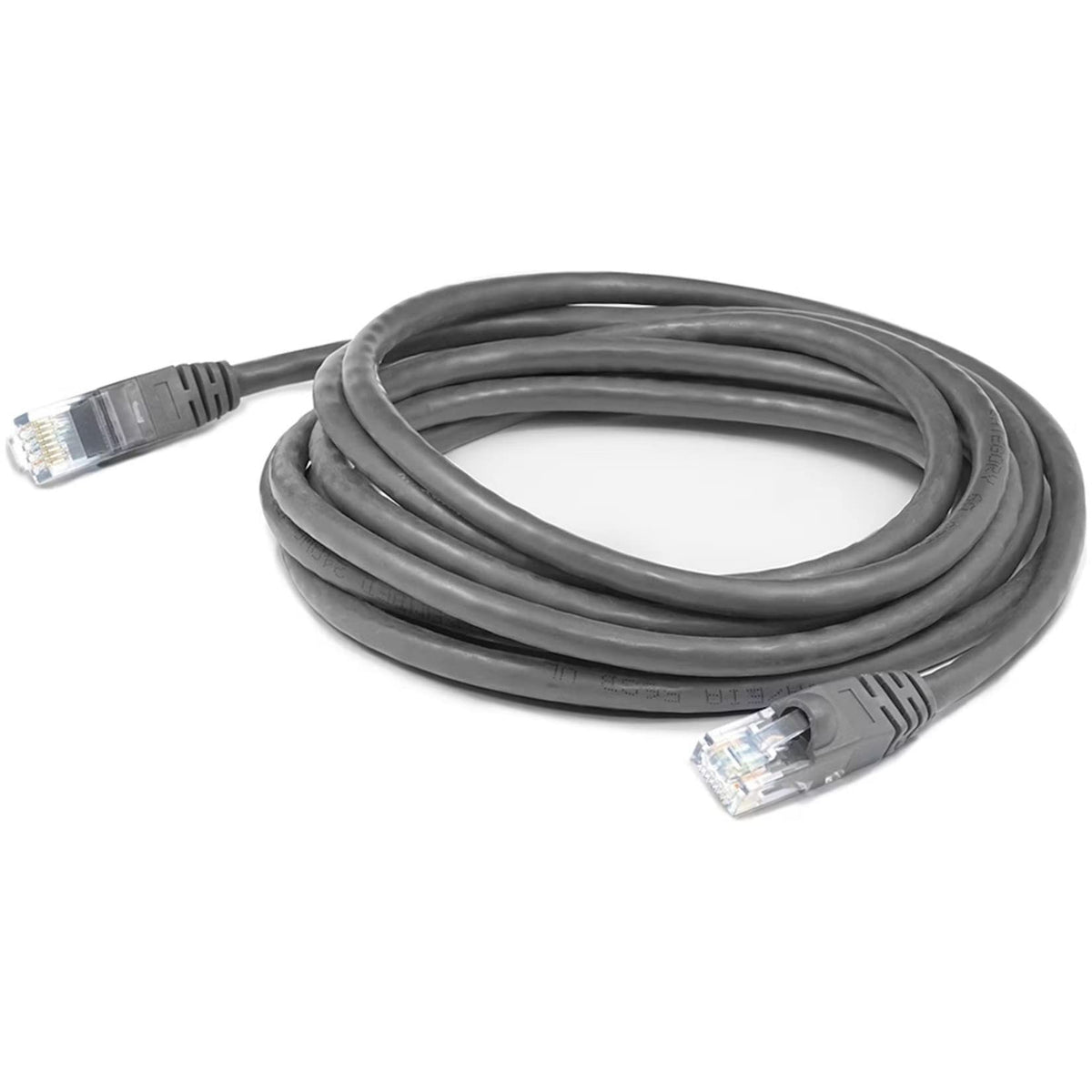 AddOn 5ft RJ-45 (Male) to RJ-45 (Male) Straight Gray Cat5e UTP PVC Copper Patch Cable