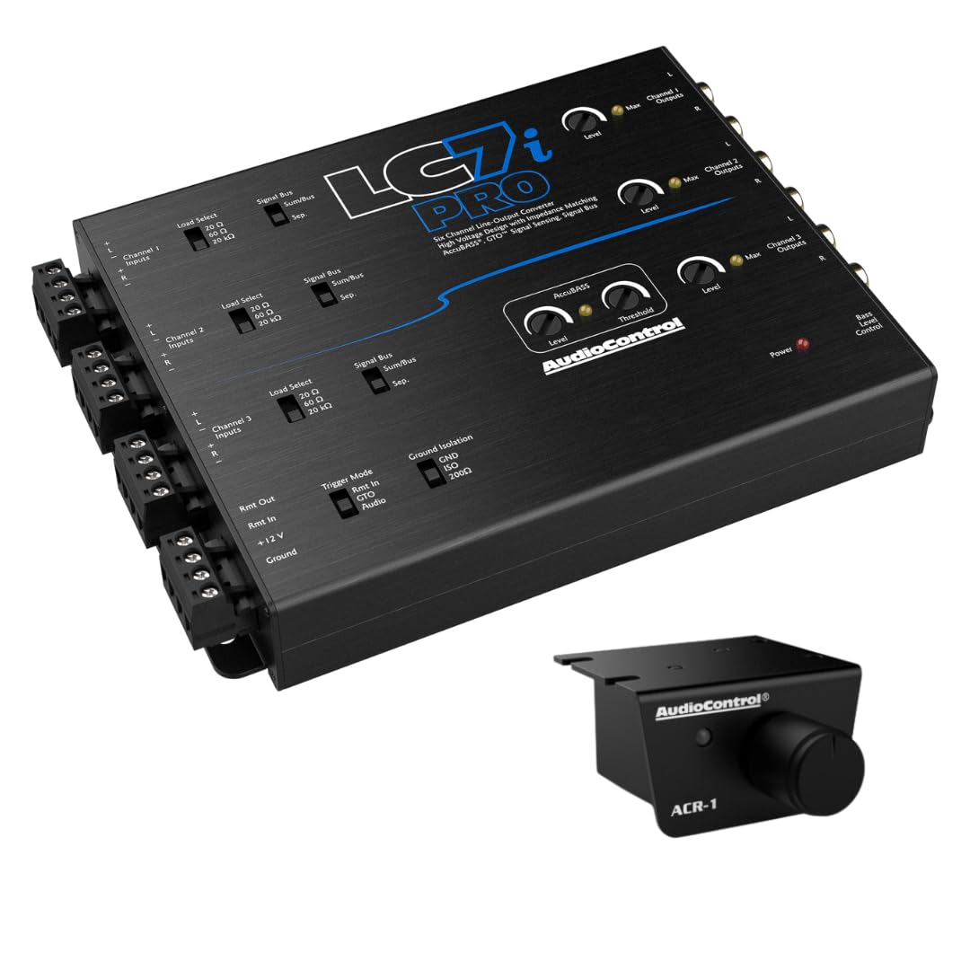 AudioControl LC7iPRO 6-Channel Active Line Output Converter with AccuBASS for Adding Subwoofers, Amplifiers to Factory Car Audio Receiver Head Unit