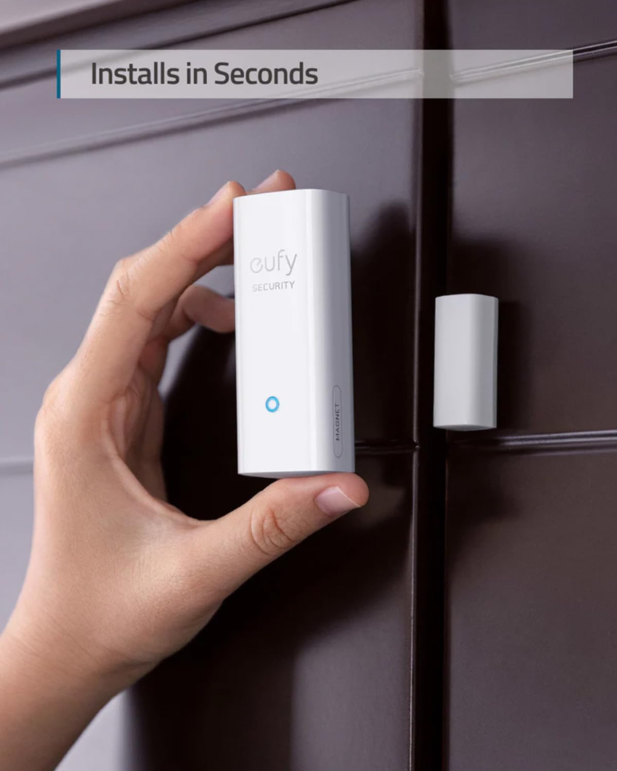 eufy Security Entry Sensor, Detects Opened and Closed Doors or Windows, Door Monitoring, Sends Alerts, Triggers Siren, 2-Year Battery Life, Indoor Use