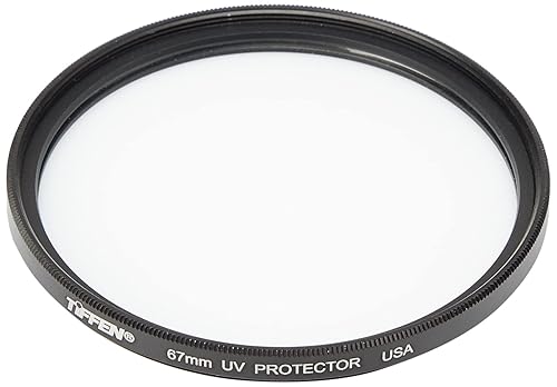 Tiffen 67UVP Slim 67mm UV Protection Filter for Camera Lens, Clear Optical Glass, Impact Resistant