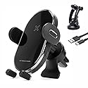 MOCA Wireless Car Charger, Qi 15W Auto Clamping Car Wireless Charger Air Vent Car Phone Mount Compatible with iPhone 17/17 Pro/17 Pro Max/16