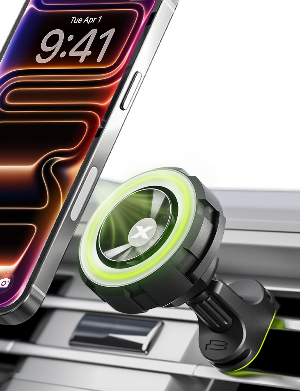 Bracketron Magnetic Car Mount for Cell Phone, MagAlign Max Car Vent Phone Mount?Strongest Magnetic+ Suction?, Vent Phone Mount for Car for iPhone 17