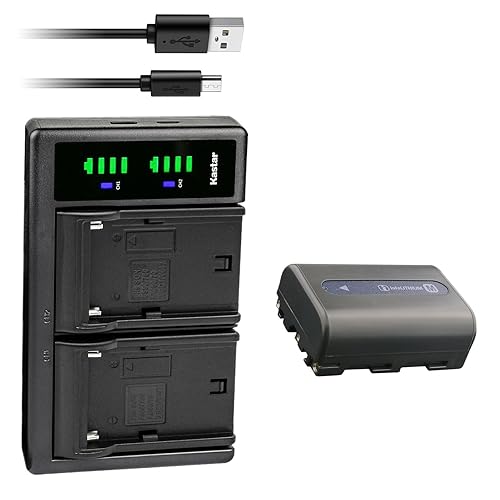 Kastar 1-Pack NP-FM50 Battery and LTD2 USB Charger Replacement for Sony DCR-TRV330, DCR-TRV340, DCR-TRV350, DCR-TRV355, DCR-TRV360, DCR-TRV380