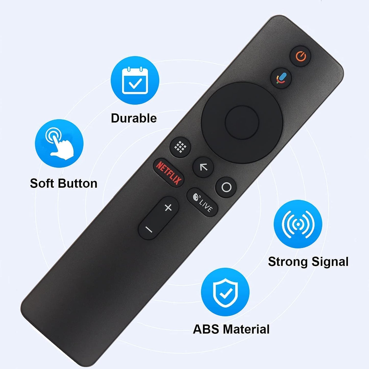 New Voice Remote Control Work with Xiaomi Mi Box S XMRM-006 Controller with Batteries