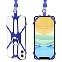 Kinizuxi 2 Packs Cell Phone Lanyard Holder Crossbody Neck Strap with Phone Ring Grip, Universal Smartphone Lanyard for iPhone Lanyards Around the Neck