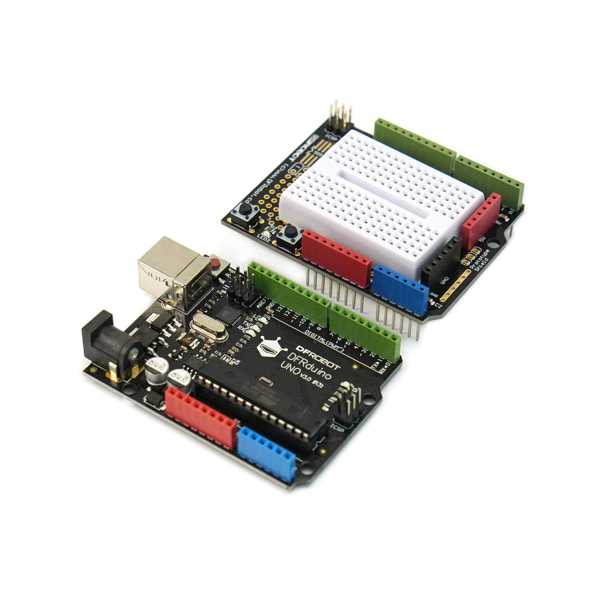 DFRobot Advanced Electronics Starter Kit with 30 Projects & 190+ Components | STEM Learning Kit for Adults & Makers with Servo, Motor, IR Remote, LED