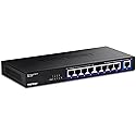 TRENDnet 9-Port Multi-Gig Switch, TEG-S591, 8 x 2.5G RJ-45 Ports, 1 x 10G RJ-45 Port, 60Gbps Switching Capacity, Ethernet Splitter, NDAA & TAA