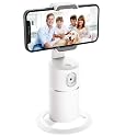 Auto Tracking Phone Holder,360° Rotation Face Body Track Mount,Tracking Tripod for Vlog Shooting Live Streaming,Build-in Battery,No APP