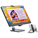 UPERFECT 5.9''-17.3'' Portable Monitor Stand, Adjustable 360° Swivel Bracket, 180° Tiltable Clamp, Heavy Duty Aluminum Stand for Pad/Tablet