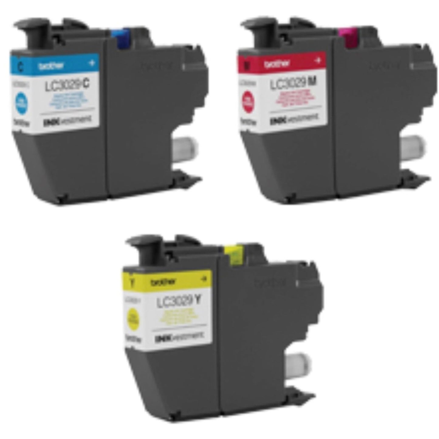 Brother® LC3029 Super-High-Yield Cyan, Magenta, Yellow Ink Cartridges, Pack of 3, LC30293PK