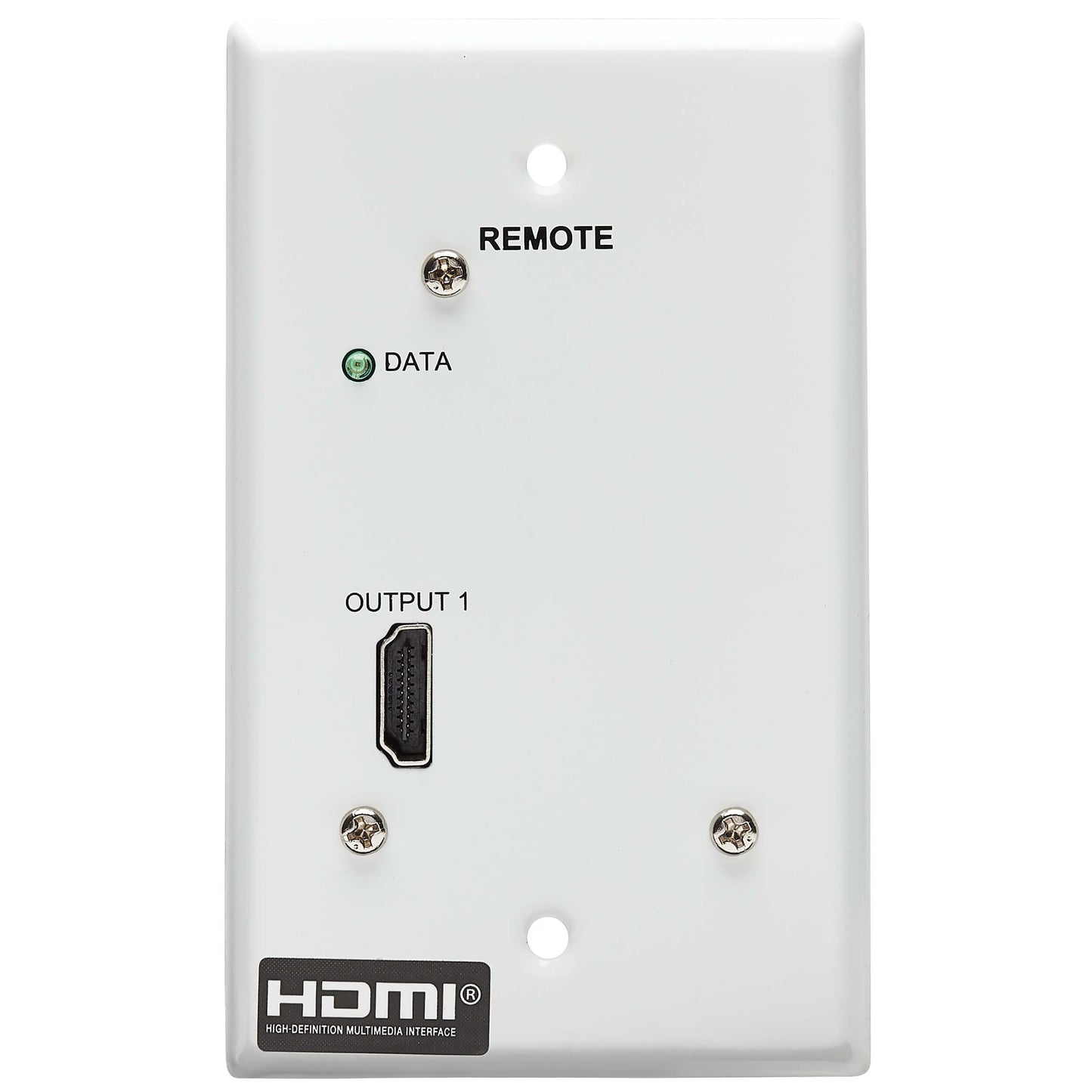 Tripp Lite HDMI Over Ethernet Cat6 Receiver, 1-Port Wall Plate - Up to 230 feet or 70.1 Meters - 4K 60Hz Video, HDR, 4:4:4, PoC, HDCP 2.2, TAA