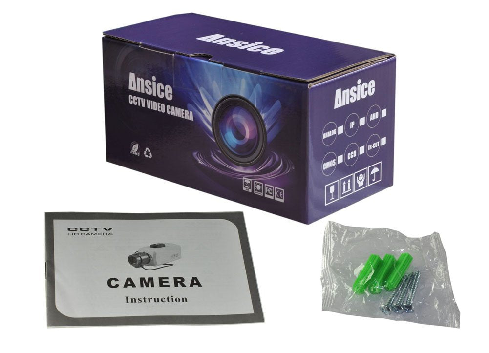 ansice Wired 1080P 2.0MP AHD CCTV Camera 3.6mm Wide Angle Security CMOS Chips with IR-Cut Infrared 36 LEDs Night Vision