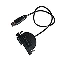 Y-NX USB3.0 SATA Optical Disc Drive Cable, 6+7Pin Slimline SATA to USB3.0 Cable for Laptop CD/DVD-RW/Blu-ray Drive