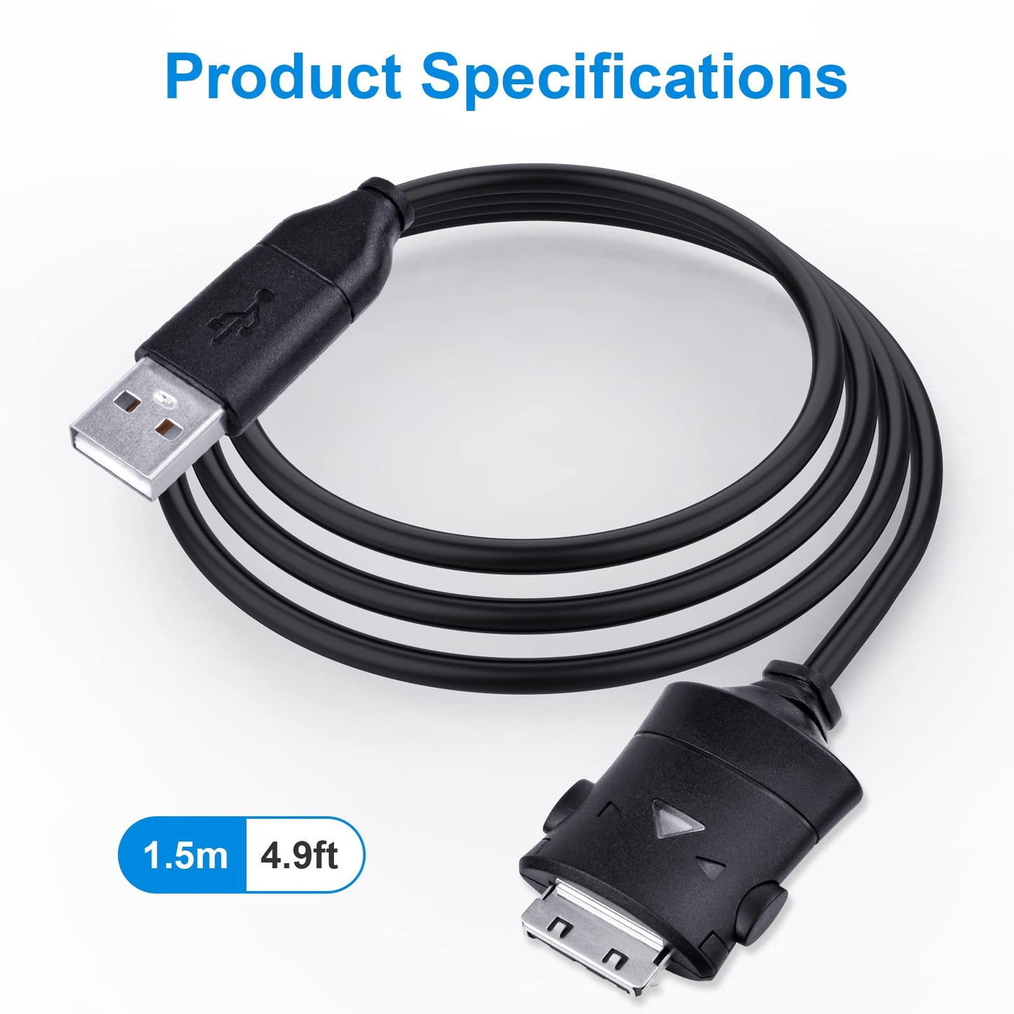 Puiixur Replacement SUC-C2 Camera USB Charging Cable Data Transfer Cord,Compatible with Samsung Digital Camera NV3 NV5 NV7 I5 I6 I7 I70 NV20 L70 L73