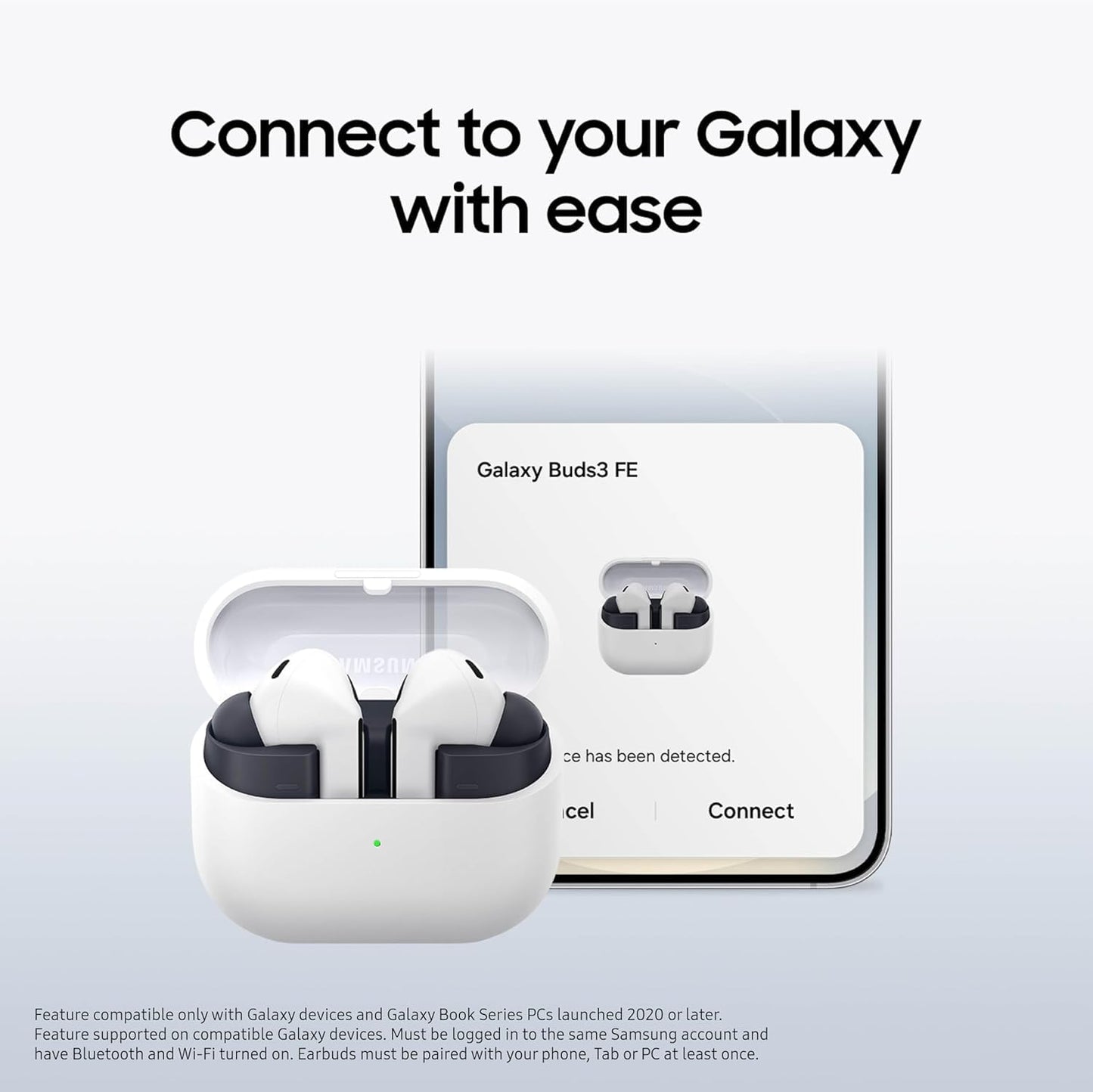 Samsung Galaxy Buds 3 FE True Wireless Earbuds, Gray (Renewed)