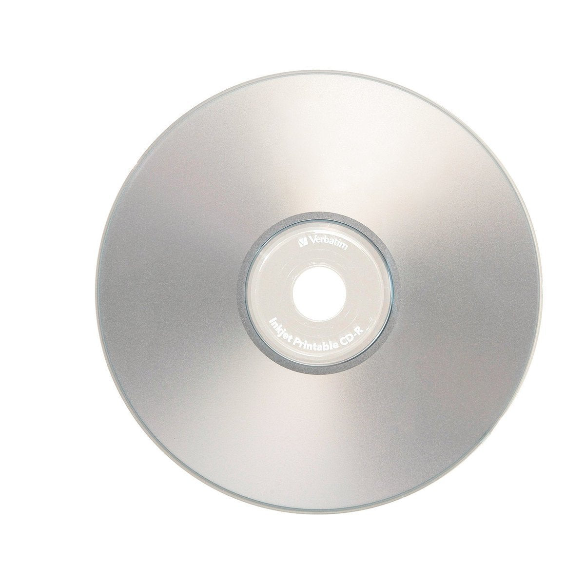 Verbatim CD-R 700MB 52X Silver Inkjet Printable Discs, 50 Pack