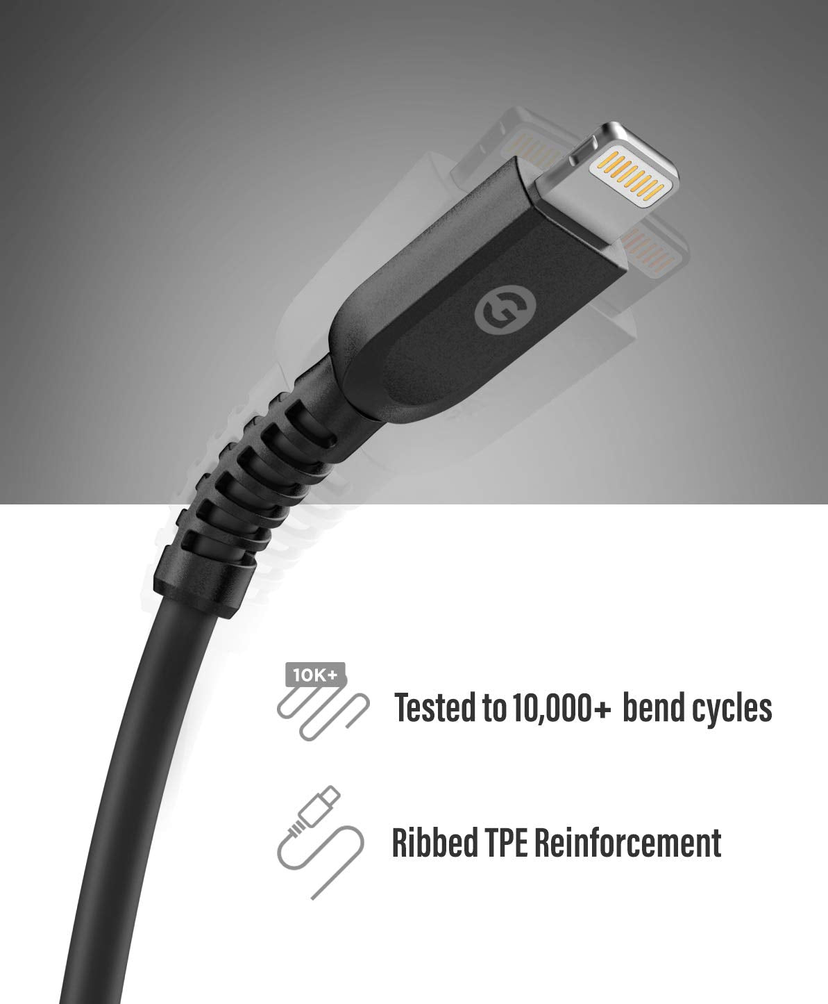 GALVANOX Short iPhone Charging Cable (2 Pack) Apple MFi Certified USB C to Lightning 1ft Braided Charger Cords Compatible with iPhone 11/12/13/14 Pro…