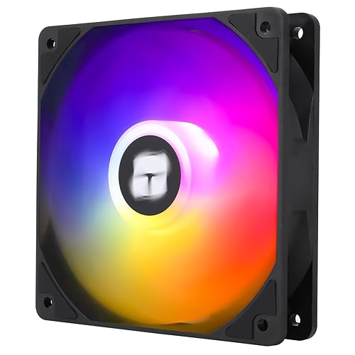 Thermalrlght TL-C12C-S CPU Fan 120mm ARGB Case Cooler Fan, 4pin PWM Silent Computer Fan with S-FDB Bearing Included, up to 1550RPM Cooling Fan
