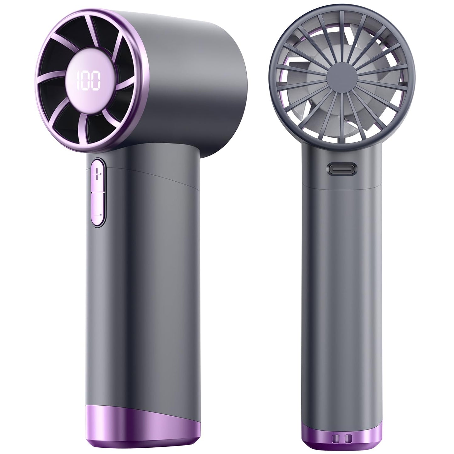 StarJazz Portable Turbo Handheld Fan with Digital Display, 15000RPM High Speed Mini Personal Fan, 9.0m/s Powerful Wind, USB-C Rechargeable Small
