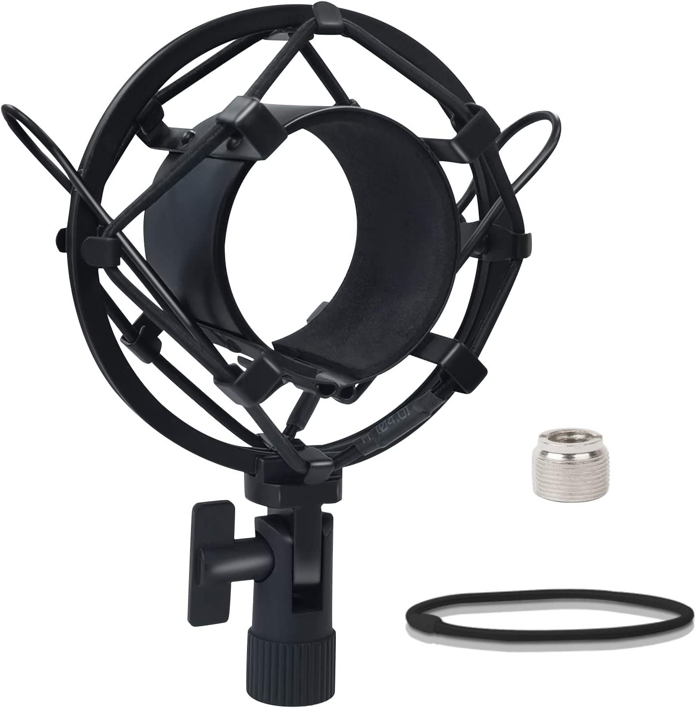 SUUNTOK Shock Mount Microphone Holder Anti-Vibration Suspension Shock Mount Holder Clip for 47mm-53mm Diameter Condenser Mic Like AT2020, AKG P120