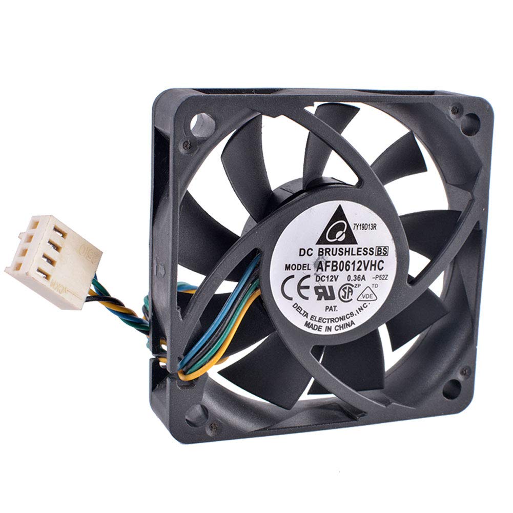 AFB0612VHC 6cm 60mm Fan 6015 12V 0.36A Ball Bearing 4-Wire 4pin PWM Air Volume Cooling Fan for Desktop