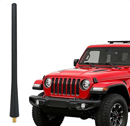 VAGMI 8 Inch Antenna Compatible with Jeep Wrangler Gladiator JK JKU JL JLU Rubicon Sahara Unlimited Sport,Car Wash Proof, Easy Installation,Strong