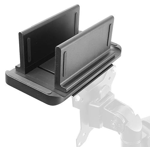 VIVO Multifunctional Adjustable Thin Client Mini PC Mount Bracket, CPU VESA Monitor Arm Computer Holder, Freestanding Desk Stand, Vertical Laptop