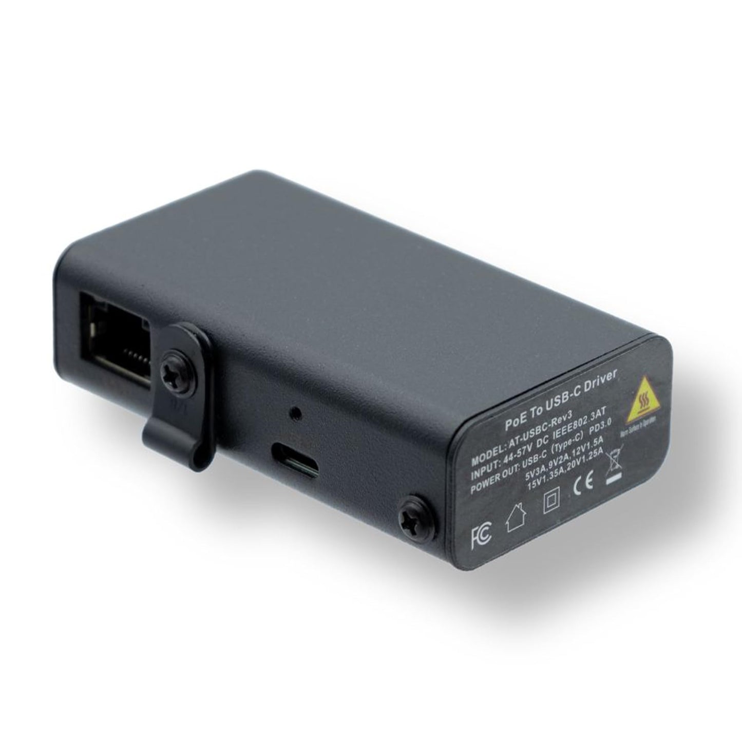PoE Texas PoE+ to USB-C Splitter, 25W Power Delivery, 5-20V