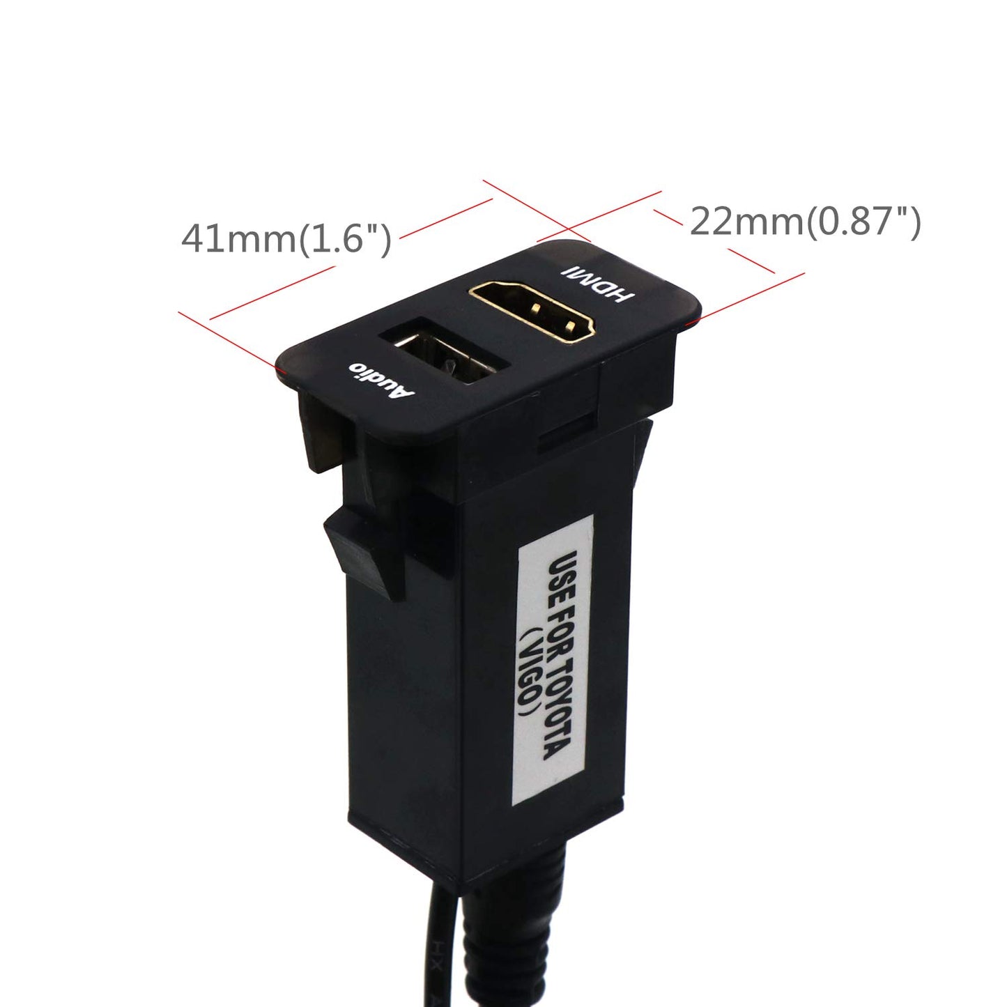 Timloon HDMI Socket Mount Cable +USB Audio Input Use for Toyota?Type B?