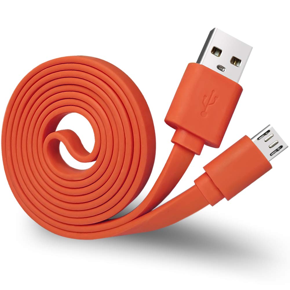 SCOVEE Charger Cord for JBL Speaker,Flat Micro USB Charging Power Supply Cable Cord Line for JBL Speaker Earphone Headphone Charge Replacement 3FT