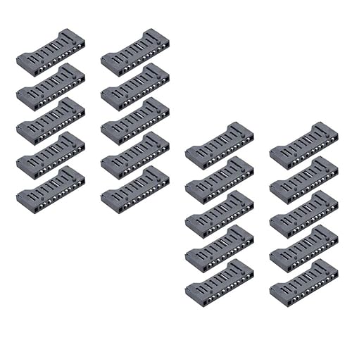 Fielect 20pcs SD Memory Card Socket Holder Spring Loaded Push Type PCB Mount Connector 10 Pin