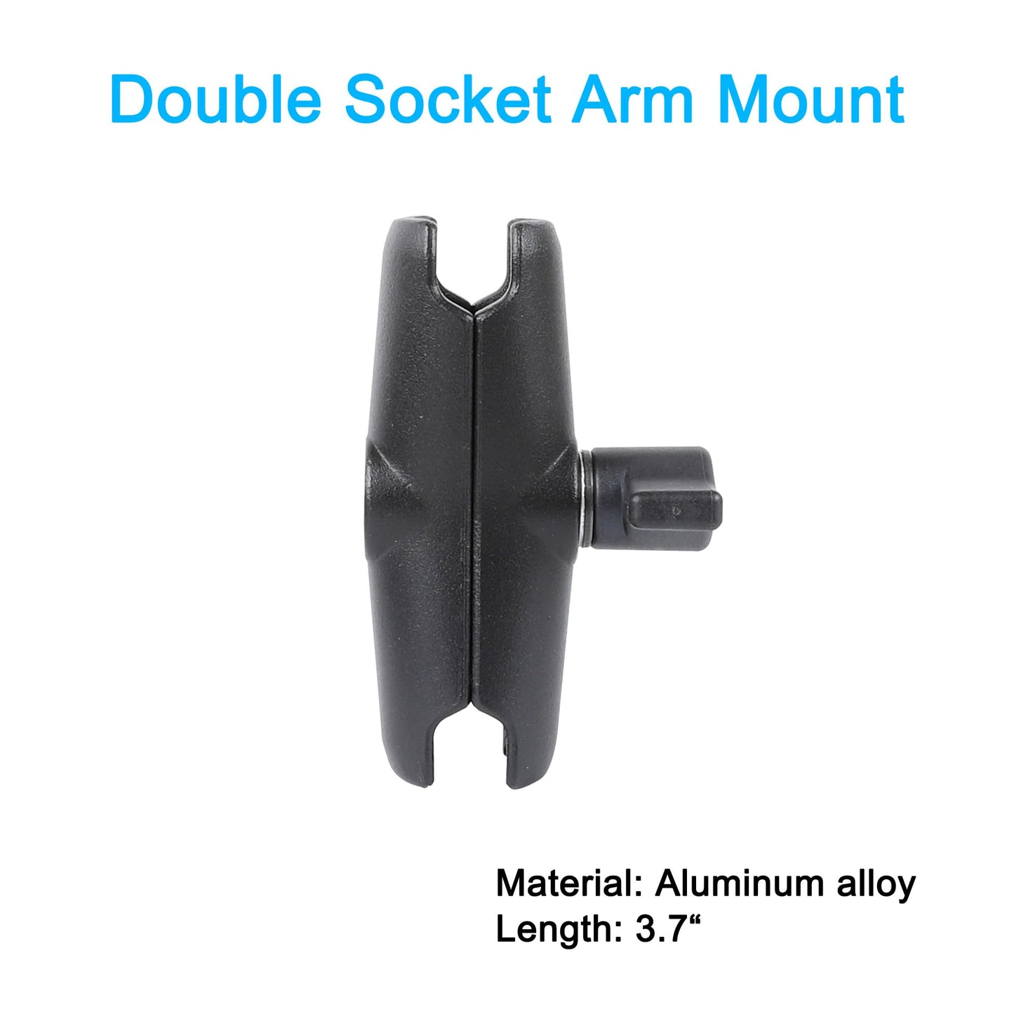 Double Clamp Camera Mount Bracket,Monitor Magic Socket Arm w/1/4"-20 Ball Head for Desk Photo Studio Light Stand, Photography Reflector, Photo Boom