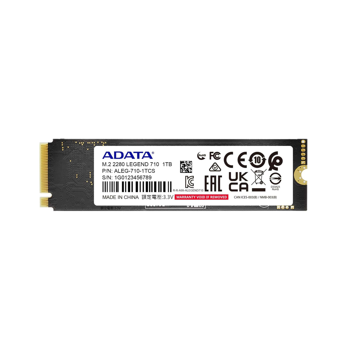ADATA Legend 710, M.2 NVMe Solid State Drive, 512GB
