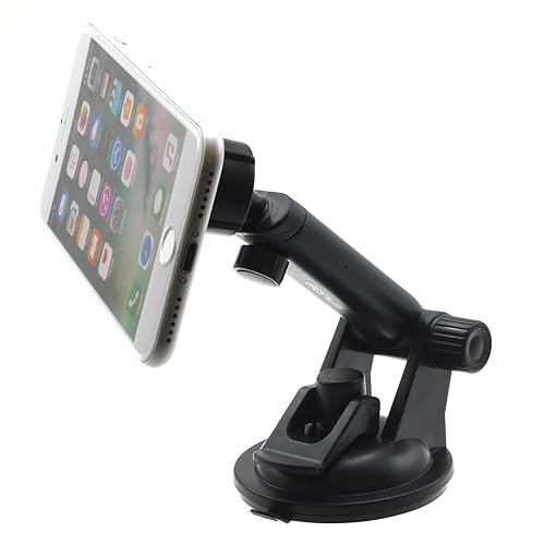 Fonus Car Mount Magnetic Holder Compatible with Samsung Galaxy S25 Ultra, Dash Windshield Telescopic Strong Grip Strong Magnets