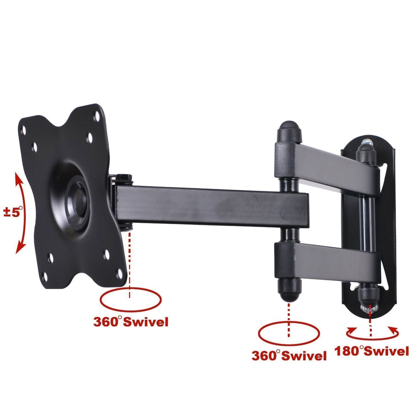 VideoSecu Tilt Swivel LCD LED Ultra HD TV Wall Mount Bracket for VIZIO 39" D39hn-E0 32" D32hn-E0 D32f-E1 E32-D1 D32hnx-E1 D32hn-E1 E32h-D1 24" D24h-E1