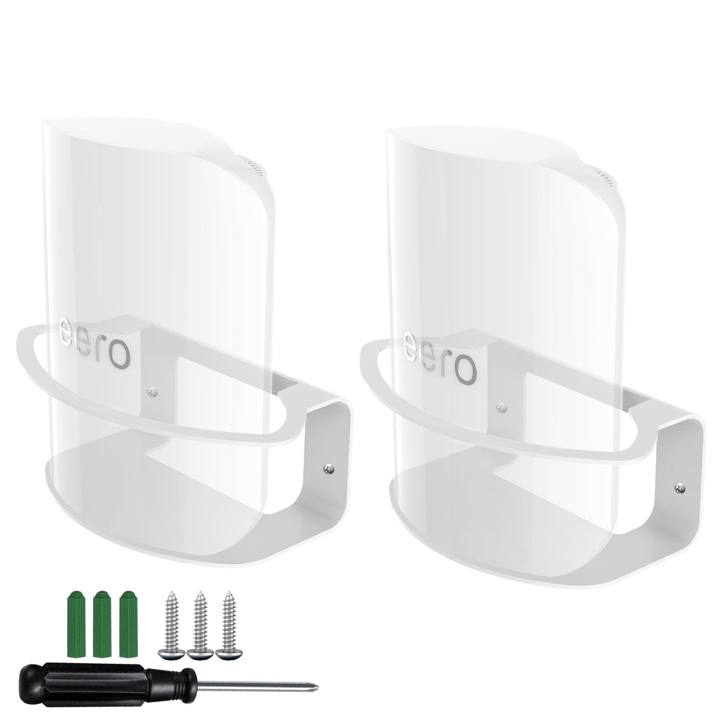 Neeotyy Metal Wall Mount for eero Pro 7, Heavy-Duty Metal Bracket, Secure Cable Management, Includes Screws & Screwdriver, Easy Installation
