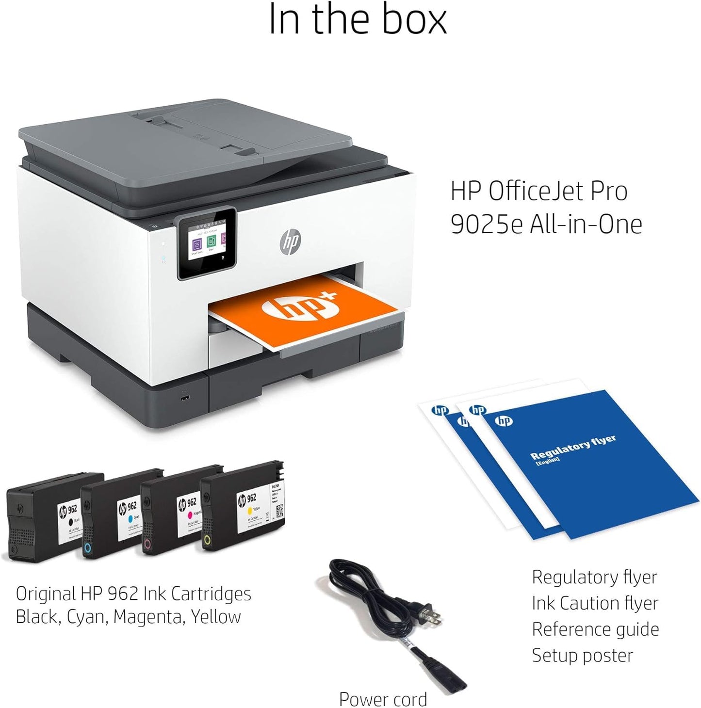 HP OfficeJet Pro 9025e Wireless Color All-in-One Printer with 6 Months Free Ink (1G5M0A) (Renewed Premium), Medium, Gray