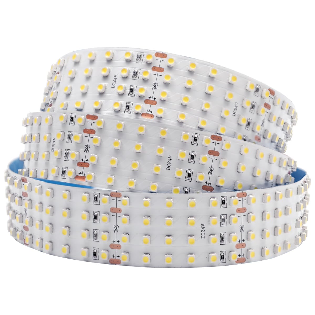 Quad Row Flexible LED Strip Lights, High CRI 95 DC24V 3528SMD 480LEDs/m 2,880Lumens/m- Super Bright LED Tape Lights for Photographic Lighting